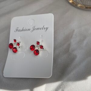 Cherry Post Earrings